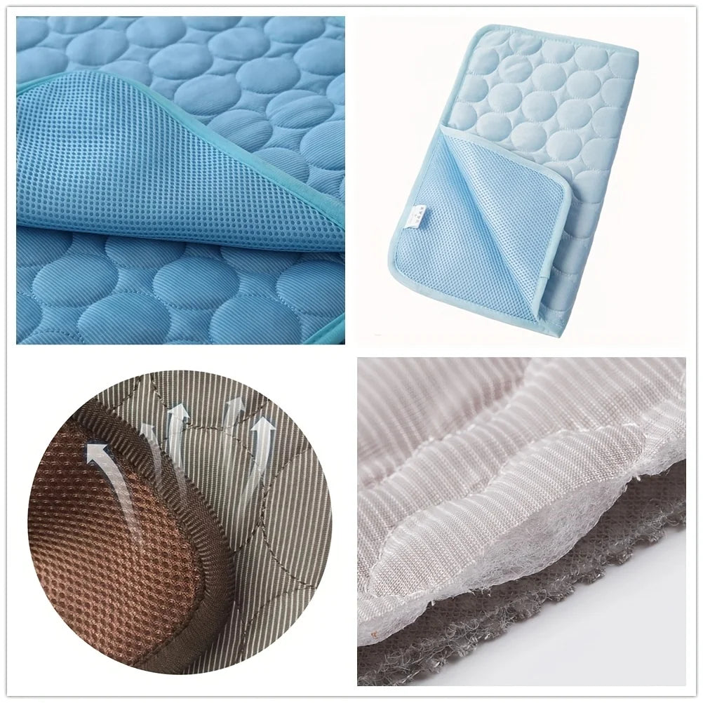 Tapis rafraîchissant pour chien, lit d'été pour animaux de compagnie, extra large pour petits et grands chiens, accessoires pour animaux, couverture durable pour chat, coussin de glace pour chat, couverture pour canapé