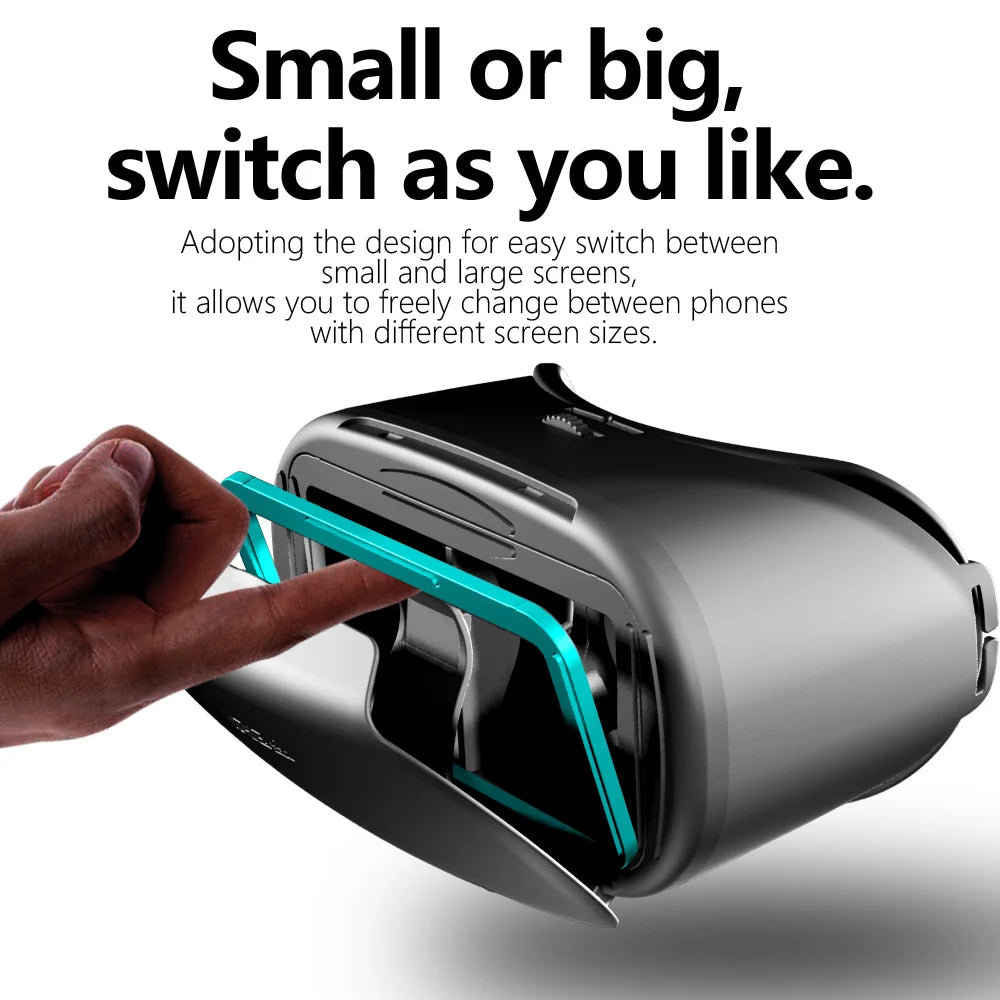 Lunettes de réalité virtuelle 3D VR pour iPhone Android Smartphone téléphone portable casque casque casque avec lentilles réelles lunettes appareils