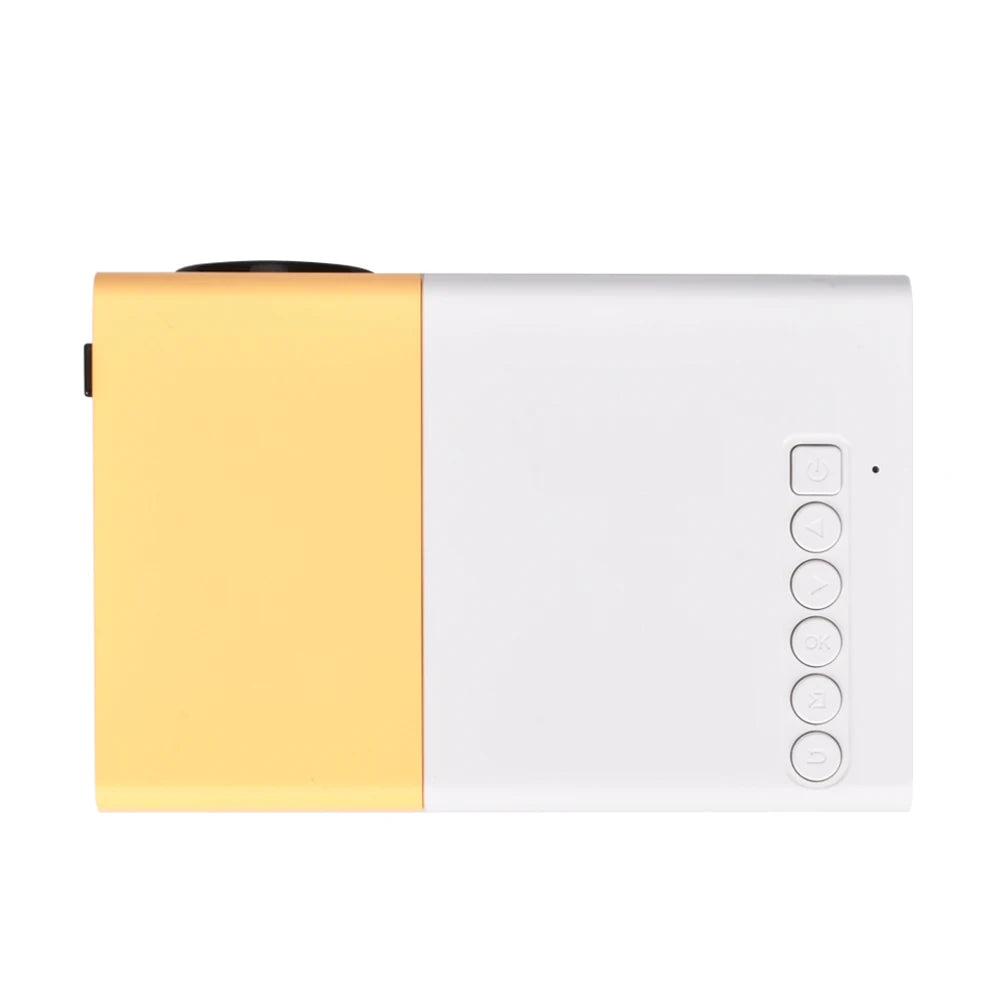 Salange YG300 Mini projecteur LED Yg300 Version améliorée 600 lumens 320x240P HDMI USB Audio lecteur multimédia domestique projecteur