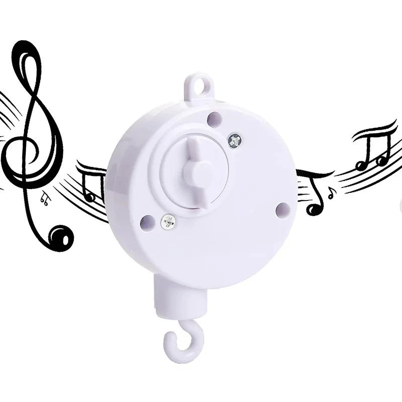 Boîte à musique rotative pour nouveau-nés, berceau pour bébé de 0 à 12 mois, hochet suspendu couleur bois, jouets musicaux apaisants, cadeau pour bébé