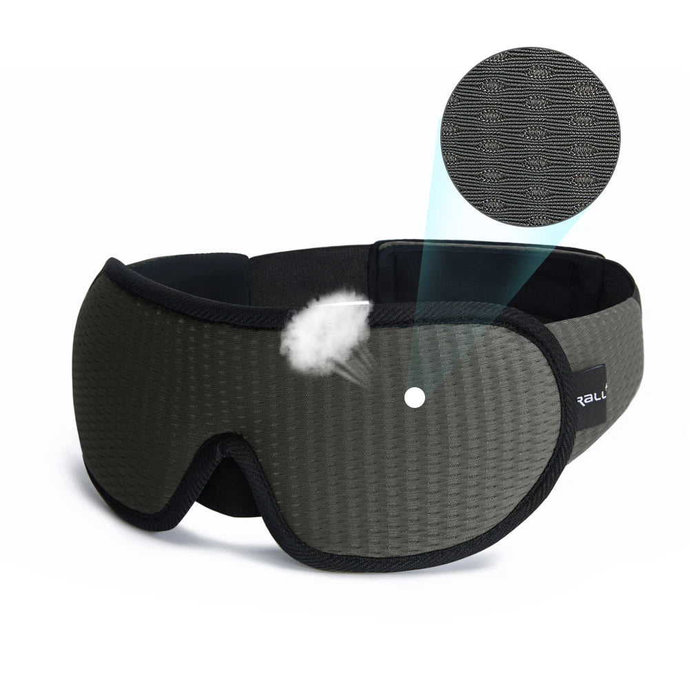 Masque de sommeil 3D anti-lumière, doux et rembourré, pour les yeux, masque oculaire, bandeau pour les yeux, aide au sommeil, masque facial, cache-yeux