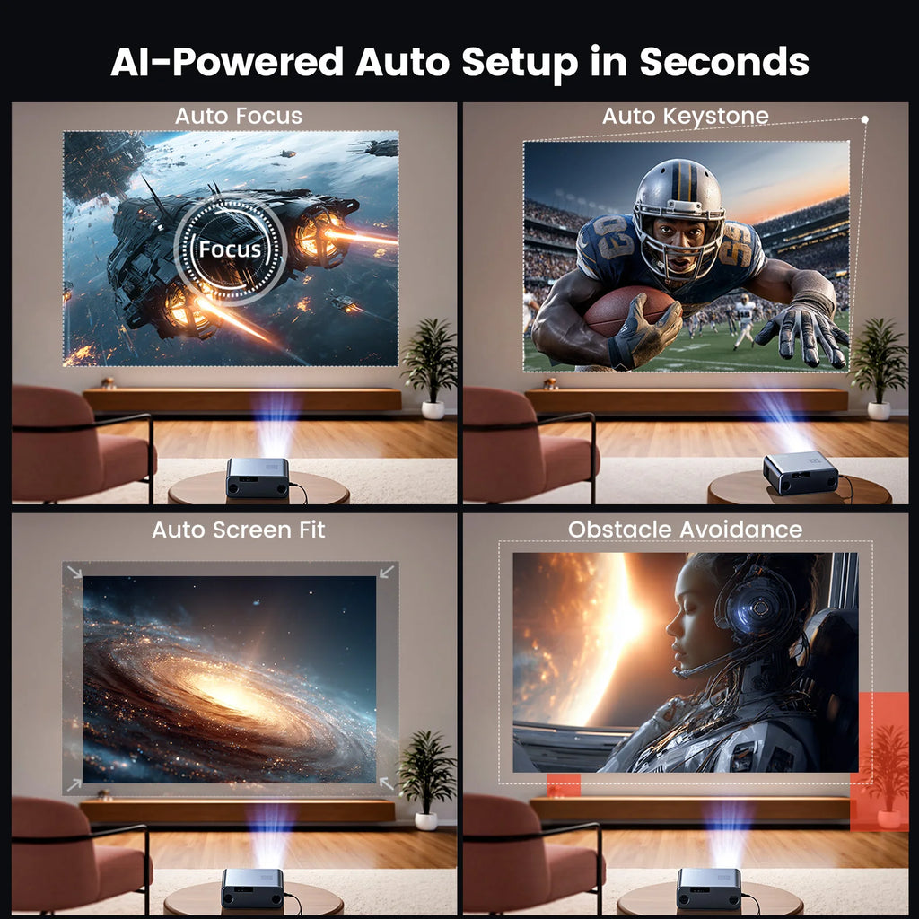 Projecteur Wimius 4K 1200ANSI Google TV BT5.2 projecteurs Full HD 1080P Keyston Beamer 20W haut-parleurs projecteur Laser Home cinéma