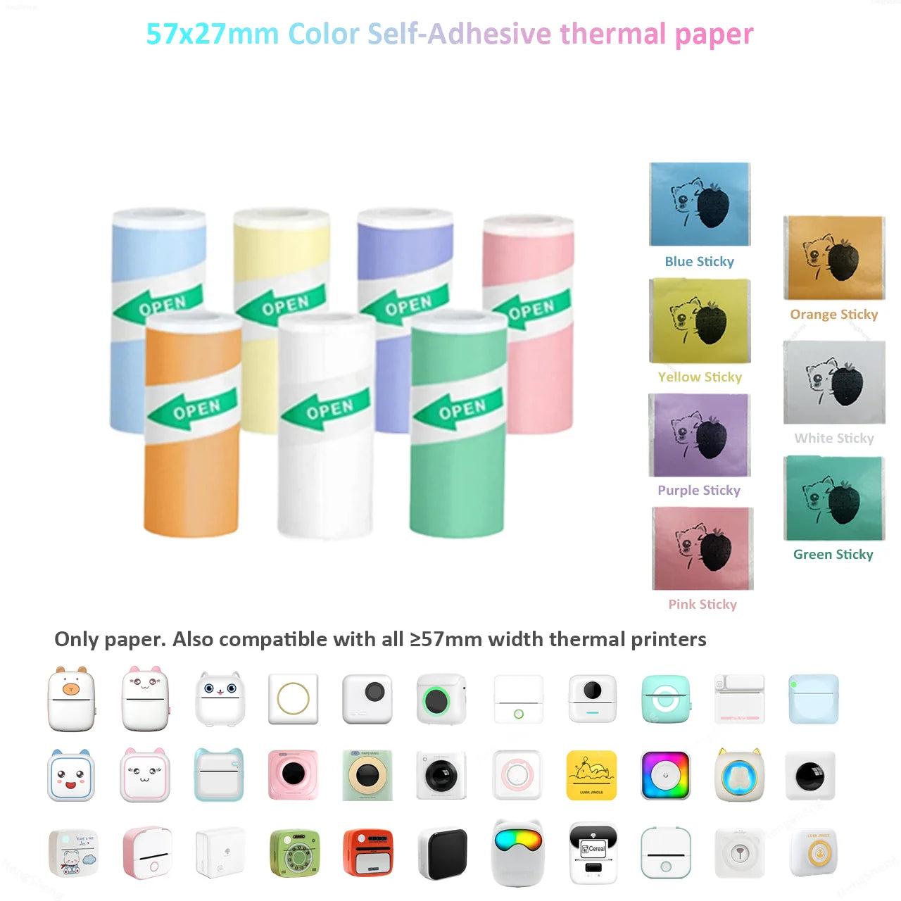 Mini-imprimante thermique Bluetooth 57mm