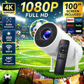 Projecteur intelligent portable avec correction automatique de la distorsion trapézoïdale pour une utilisation dans les bureaux, les chambres et les salons 180 °   Projection haute définition rotative, grand écran, visio