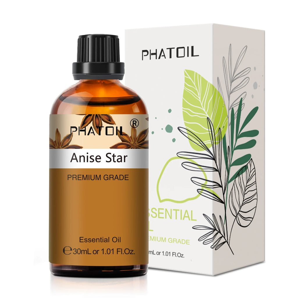 PHATOIL 1 pièces huile essentielle d'aromathérapie 30ml citron Eucalyptus lavande bergamote jasmin jiépro Rose vanille arôme huile essentielle