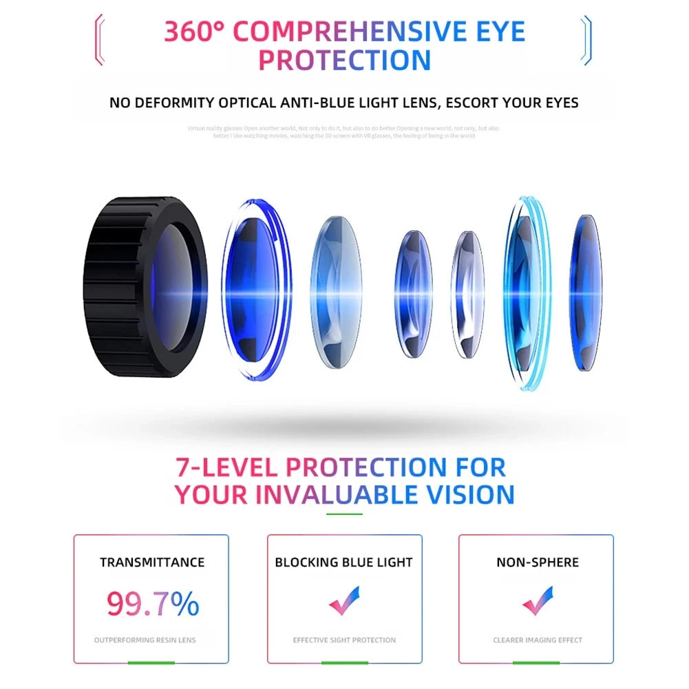 Viar 3D réalité virtuelle VR lunettes casque appareils Bluetooth casque lentilles lunettes Smartphone intelligent téléphone casque jeu Mobile