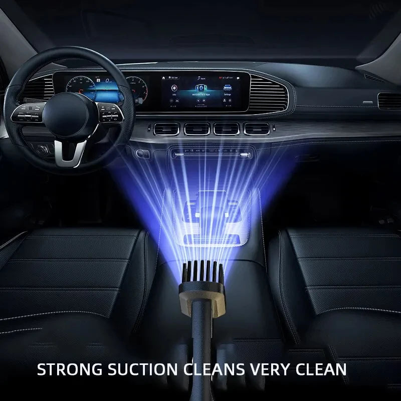 Aspirateur de Voiture Portable 120W – Sans Fil, Rechargeable USB