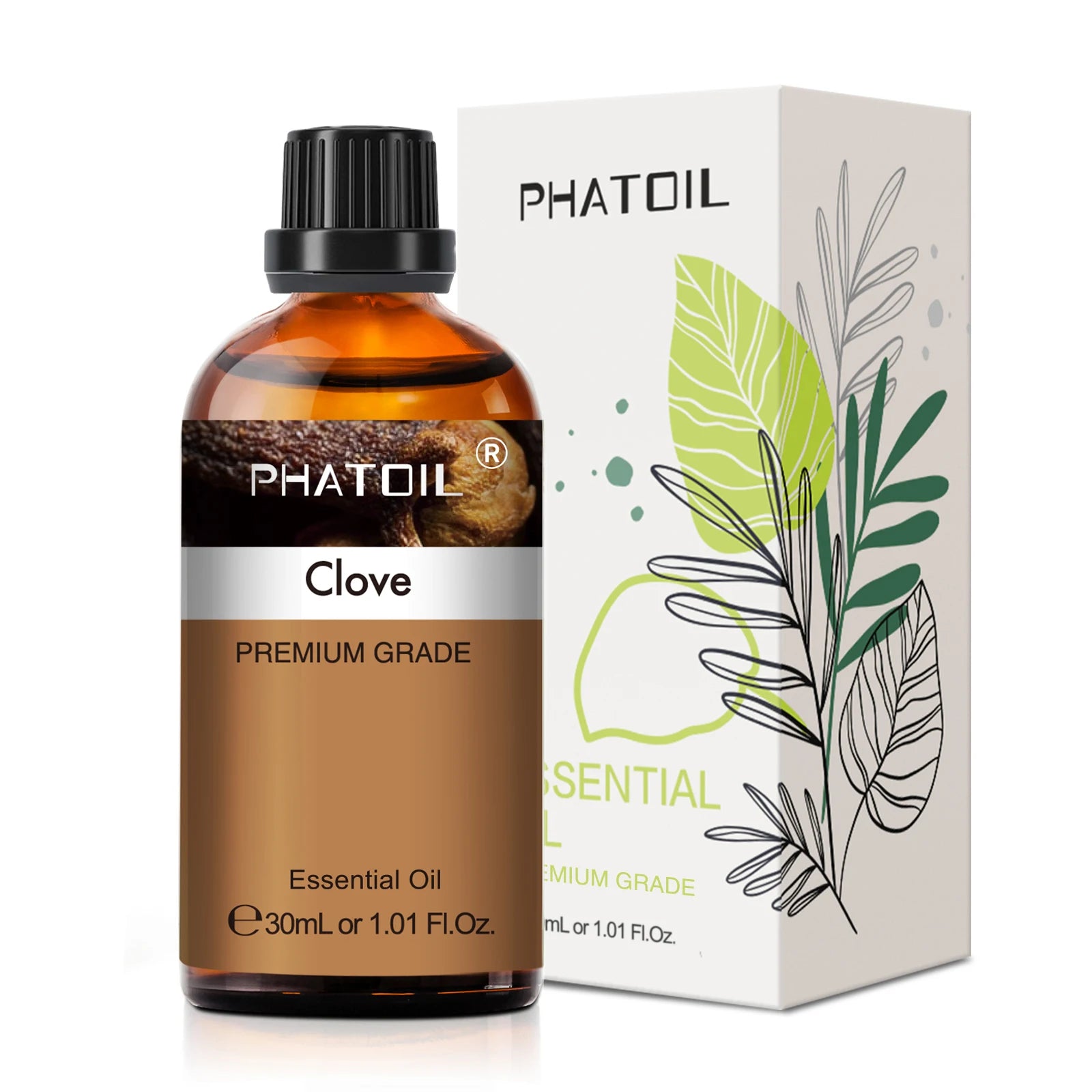 PHATOIL 1 pièces huile essentielle d'aromathérapie 30ml citron Eucalyptus lavande bergamote jasmin jiépro Rose vanille arôme huile essentielle