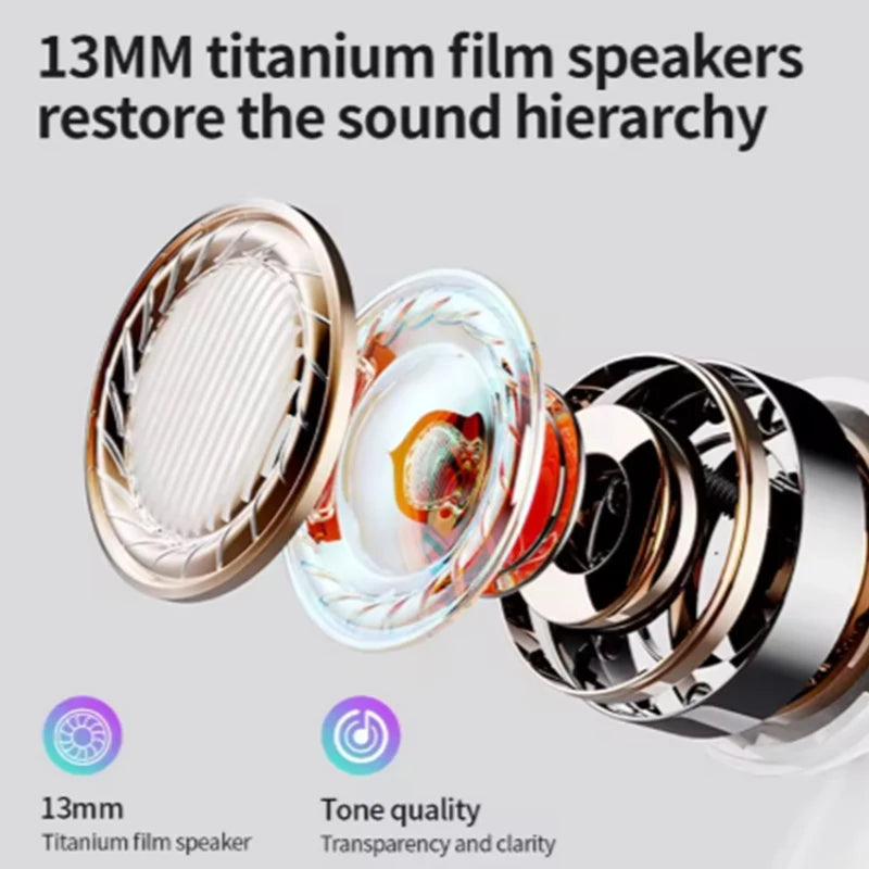 Écouteurs Bluetooth 5.4 A7 - Casque Sport Double Mode avec Réduction de Bruit HD pour Appels, Micro et Musique, ou Étui de Protection
