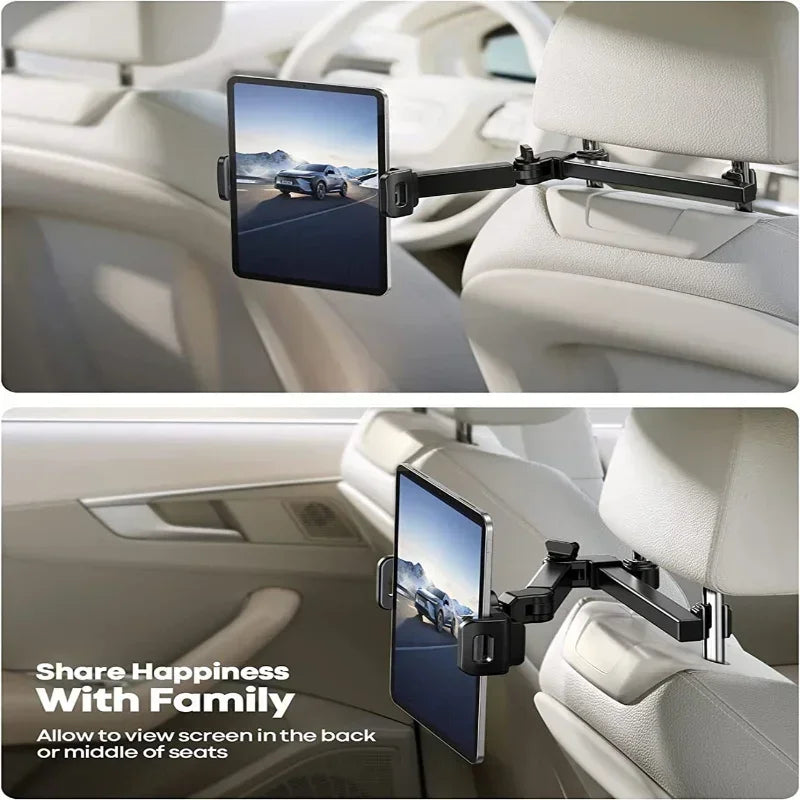 Support Tablette Voiture Appui-Tête – Télescopique, Universel iPad & Téléphone