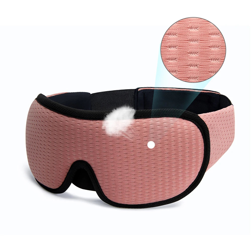 Masque de sommeil 3D anti-lumière, doux et rembourré, pour les yeux, masque oculaire, bandeau pour les yeux, aide au sommeil, masque facial, cache-yeux