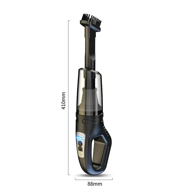 Aspirateur de Voiture Portable 120W – Sans Fil, Rechargeable USB