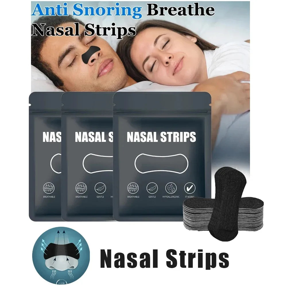 Bandes nasales Anti-ronflement pour la Correction respiratoire, Expansion physique, Patch Nasal respirant, meilleur sommeil, bande nasale Anti-ronflement