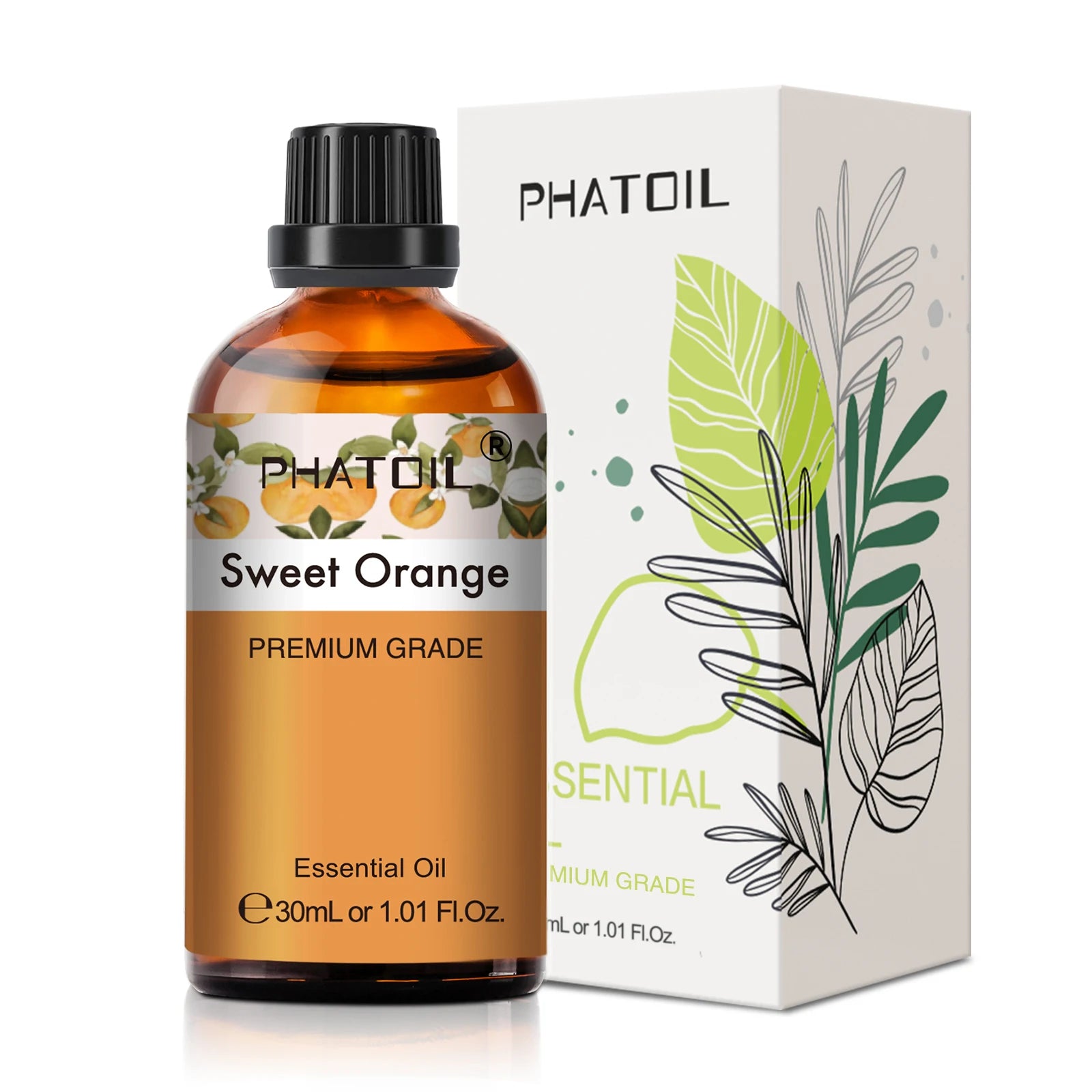 PHATOIL 1 pièces huile essentielle d'aromathérapie 30ml citron Eucalyptus lavande bergamote jasmin jiépro Rose vanille arôme huile essentielle