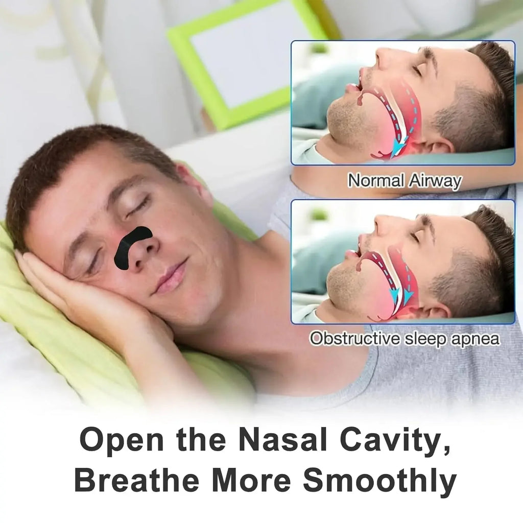 Bandes nasales Anti-ronflement pour la Correction respiratoire, Expansion physique, Patch Nasal respirant, meilleur sommeil, bande nasale Anti-ronflement