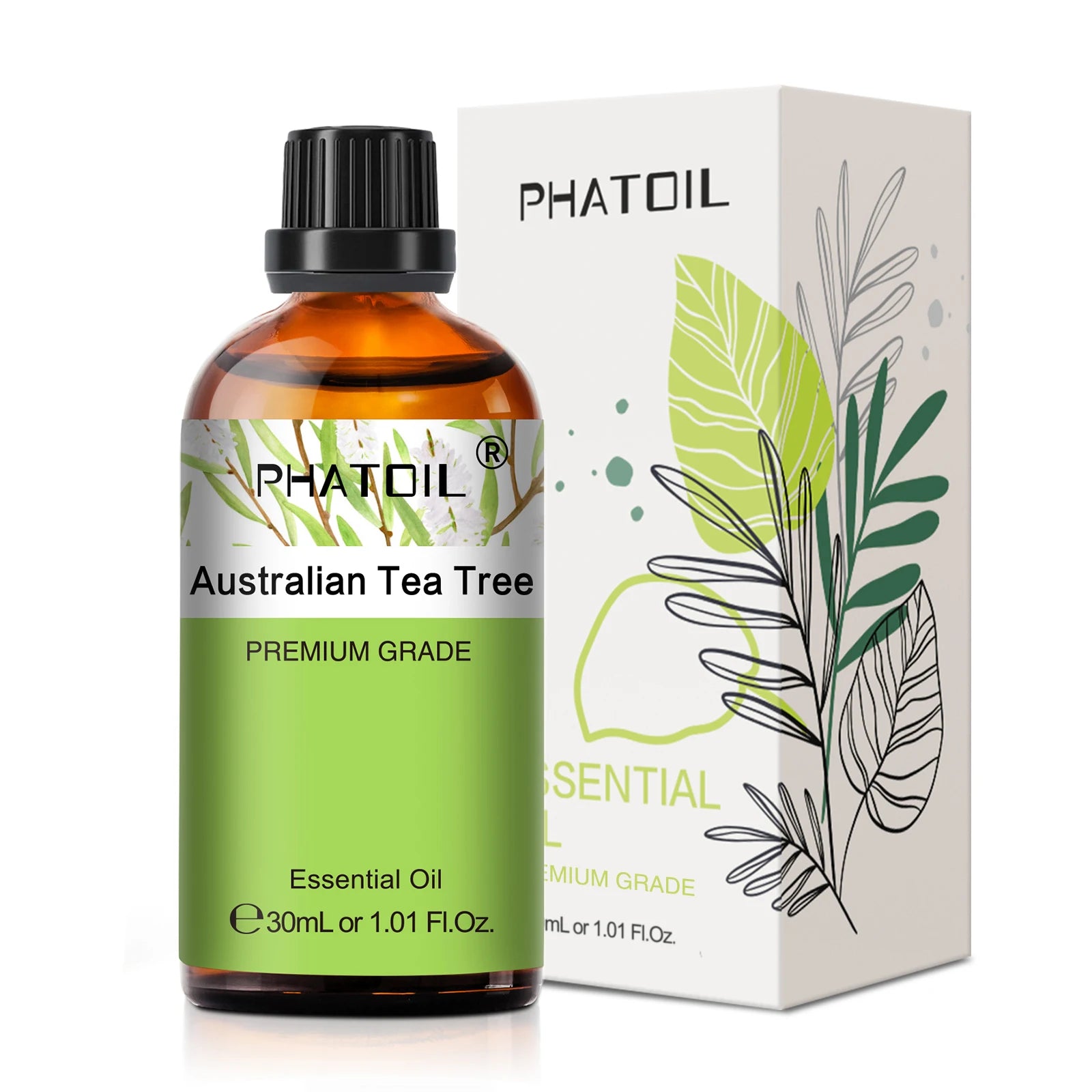 PHATOIL 1 pièces huile essentielle d'aromathérapie 30ml citron Eucalyptus lavande bergamote jasmin jiépro Rose vanille arôme huile essentielle