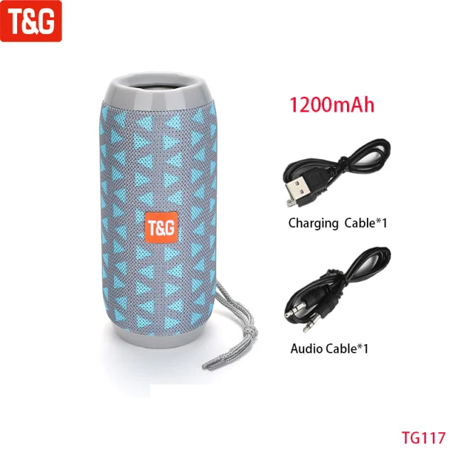 Haut-parleur Bluetooth portable sans fil, Caixa De Som, Boîte de son itude Bluetooth pour radio FM, Caisson de basses Blootooth, Audio mains libres, Baffe