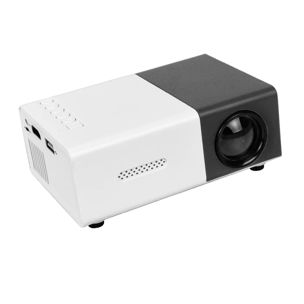 Salange YG300 Mini projecteur LED Yg300 Version améliorée 600 lumens 320x240P HDMI USB Audio lecteur multimédia domestique projecteur