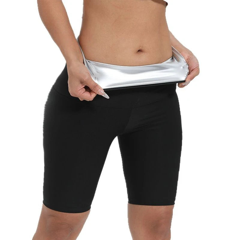 Short brûlant les graisses, Leggings de Compression, pantalon amincissant, taille longue, entraîneur de sueur, Thermo chaud, perte de poids, tondeuse pour femmes