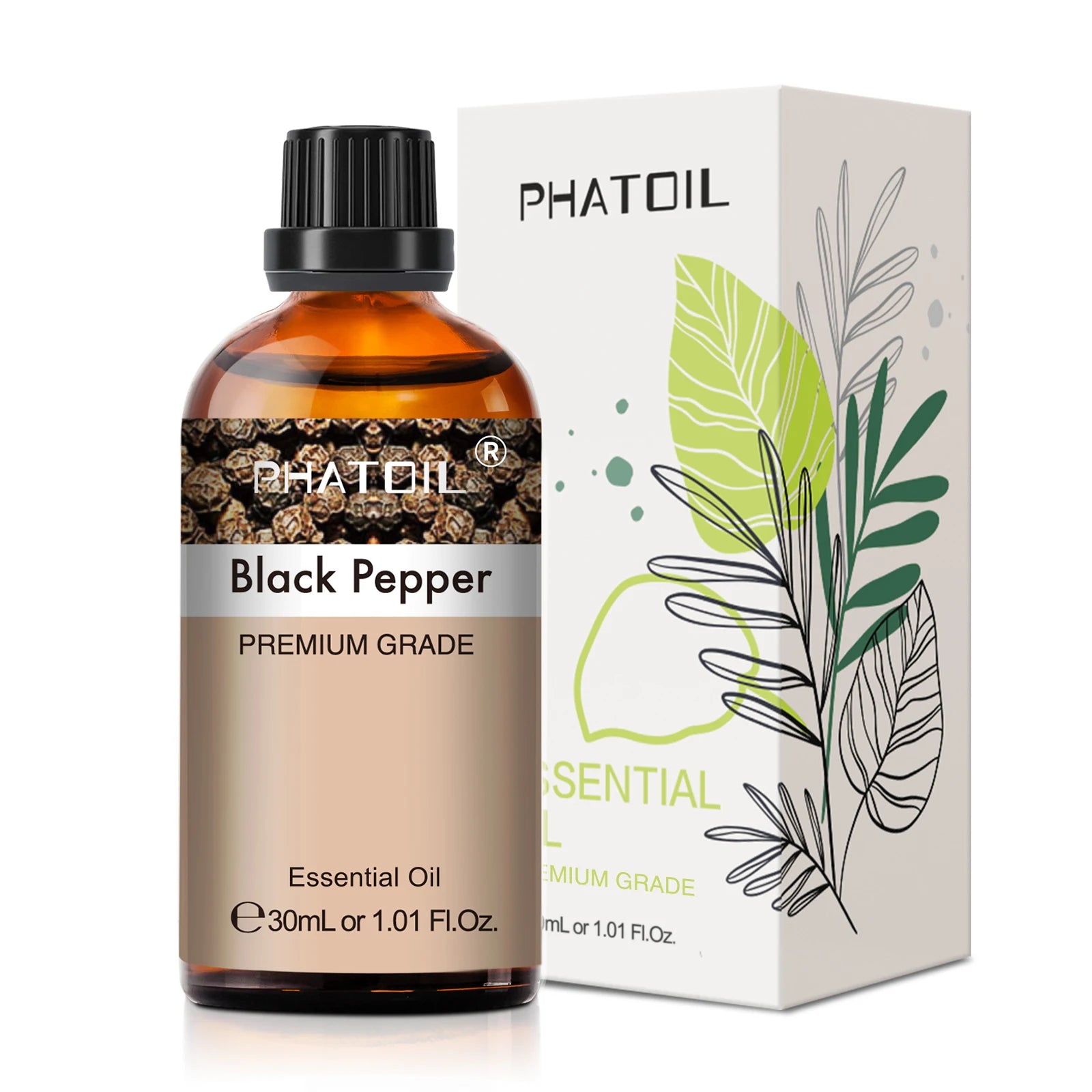 PHATOIL 1 pièces huile essentielle d'aromathérapie 30ml citron Eucalyptus lavande bergamote jasmin jiépro Rose vanille arôme huile essentielle