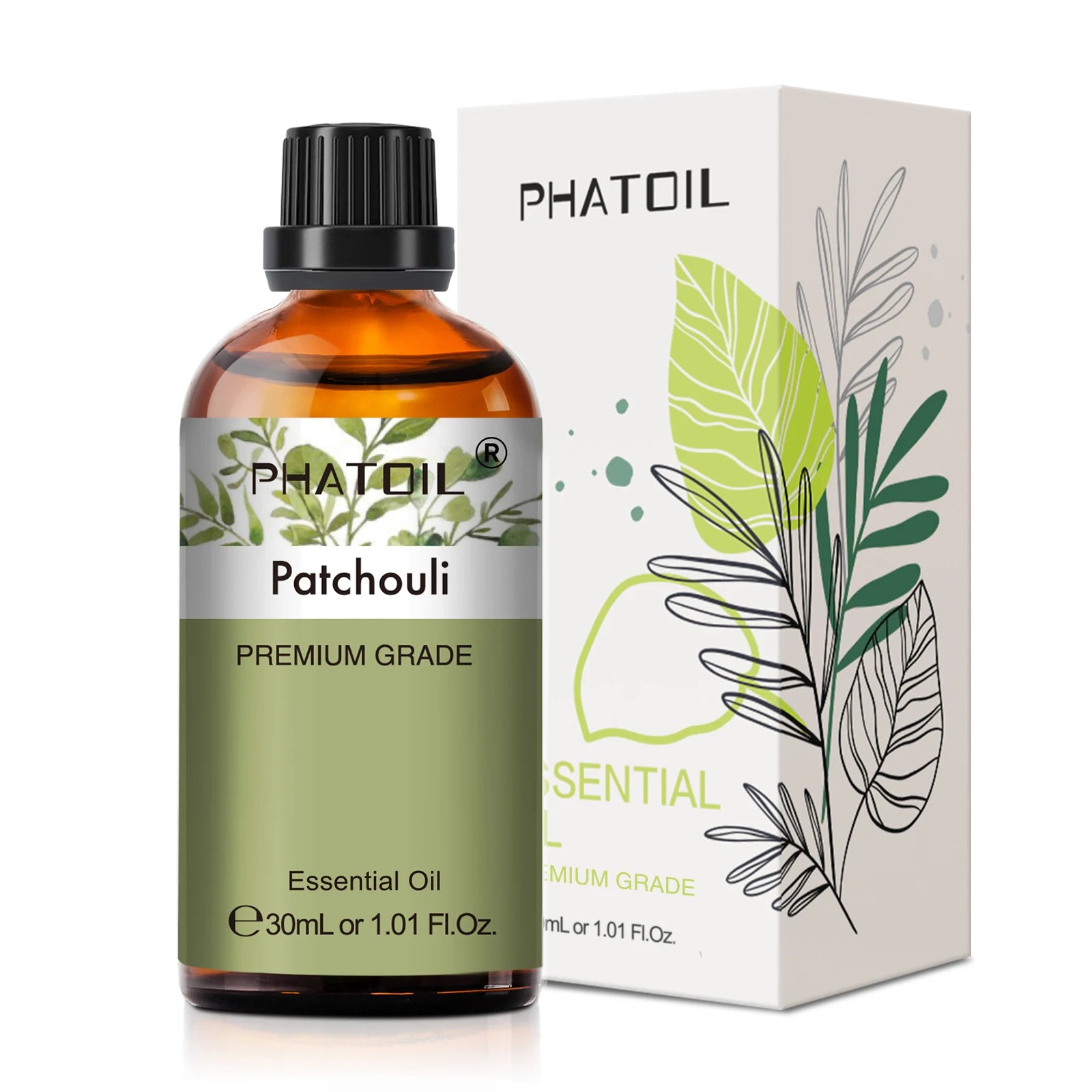 PHATOIL 1 pièces huile essentielle d'aromathérapie 30ml citron Eucalyptus lavande bergamote jasmin jiépro Rose vanille arôme huile essentielle