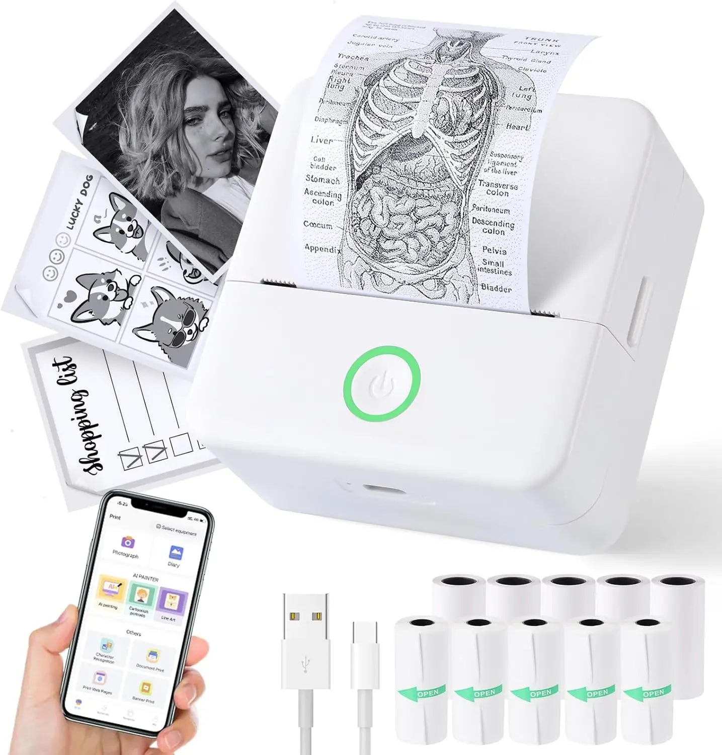 Mini-imprimante thermique Bluetooth 57mm