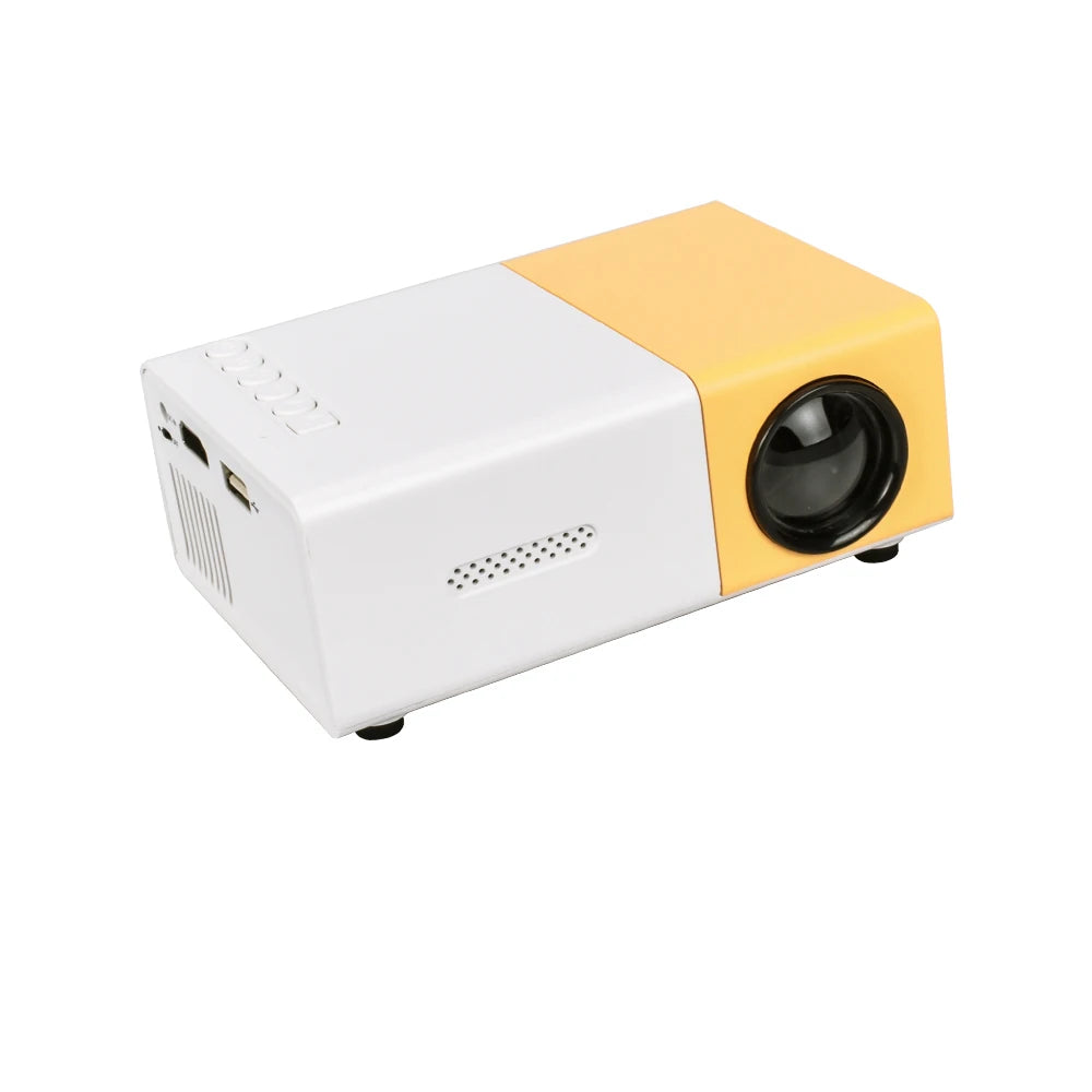 Salange YG300 Mini projecteur LED Yg300 Version améliorée 600 lumens 320x240P HDMI USB Audio lecteur multimédia domestique projecteur