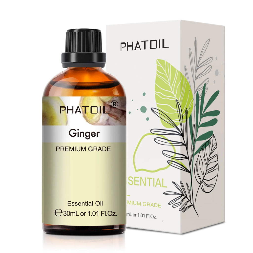 PHATOIL 1 pièces huile essentielle d'aromathérapie 30ml citron Eucalyptus lavande bergamote jasmin jiépro Rose vanille arôme huile essentielle