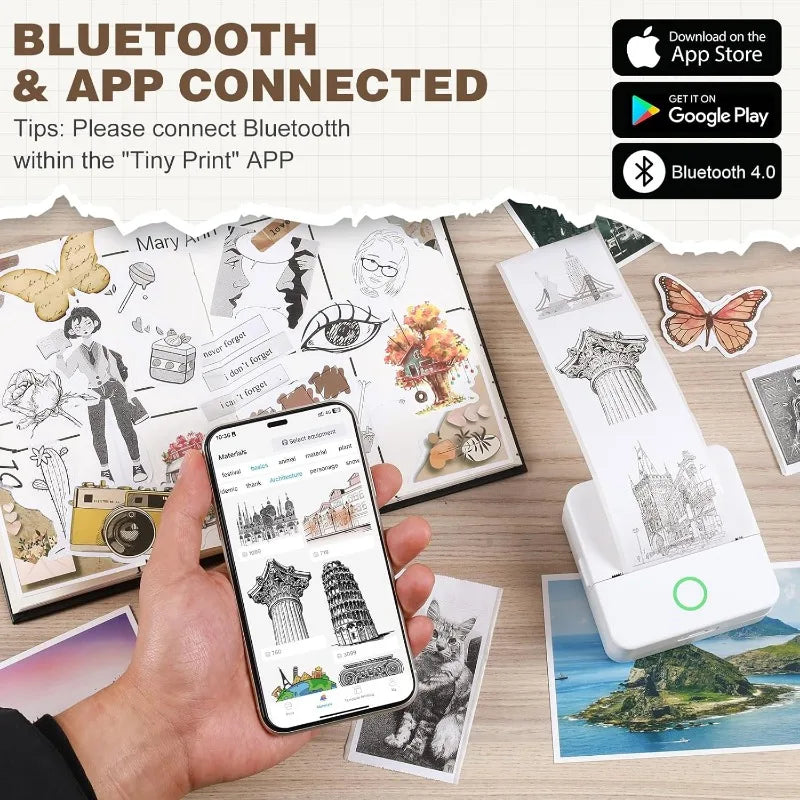 Mini-imprimante thermique Bluetooth 57mm