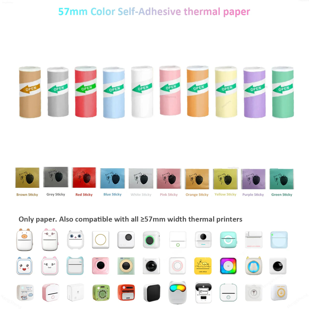 Mini-imprimante thermique Bluetooth 57mm