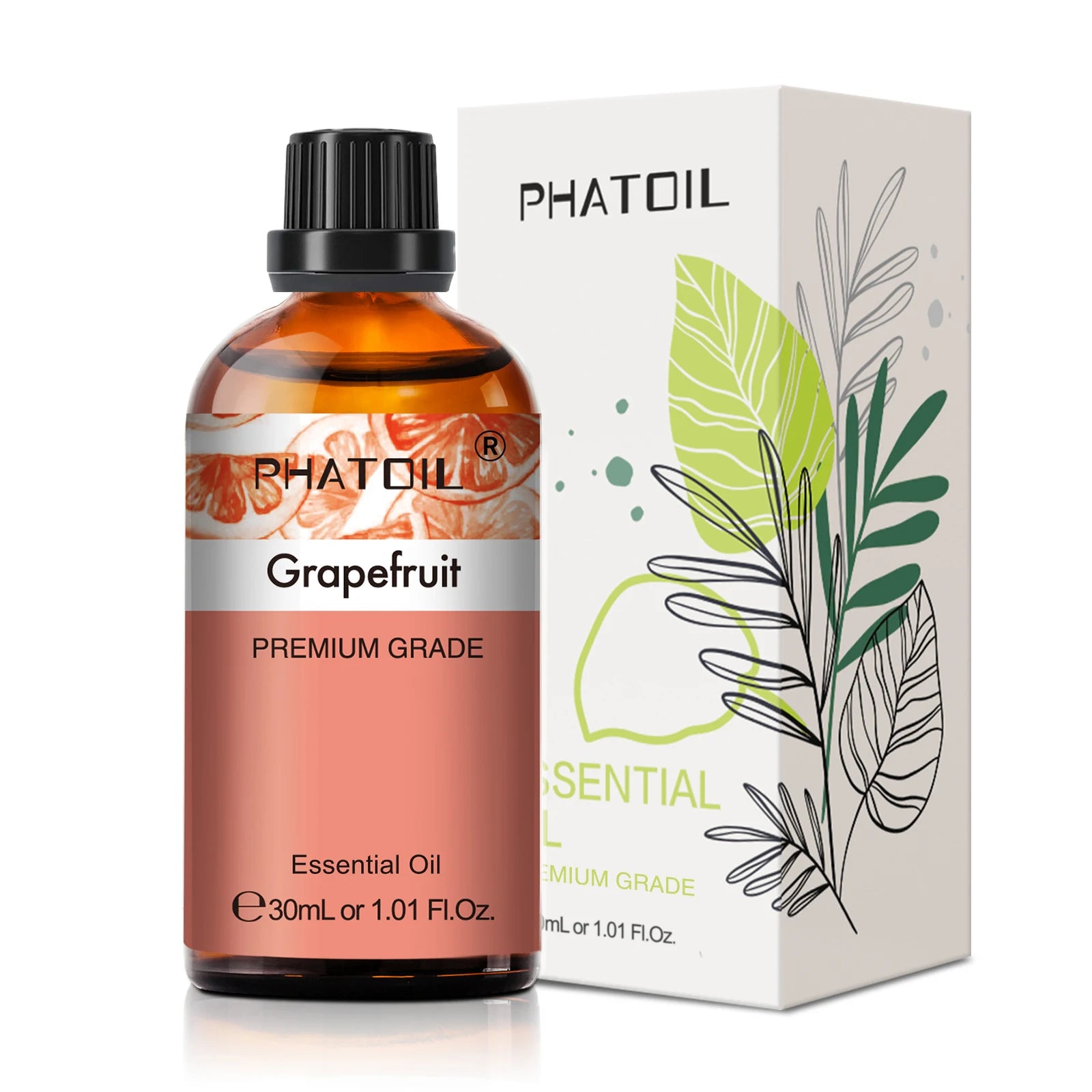 PHATOIL 1 pièces huile essentielle d'aromathérapie 30ml citron Eucalyptus lavande bergamote jasmin jiépro Rose vanille arôme huile essentielle