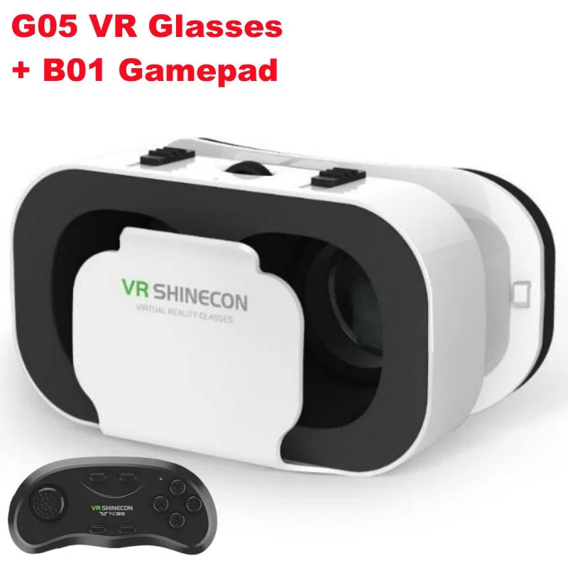 G05 MINI VR lunettes IMAX films 3D lunettes de réalité virtuelle Google carton boîte VR casque pour 4.5-6 "téléphone, Support jeu Joystick