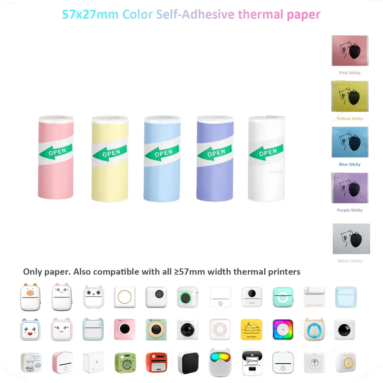 Mini-imprimante thermique Bluetooth 57mm