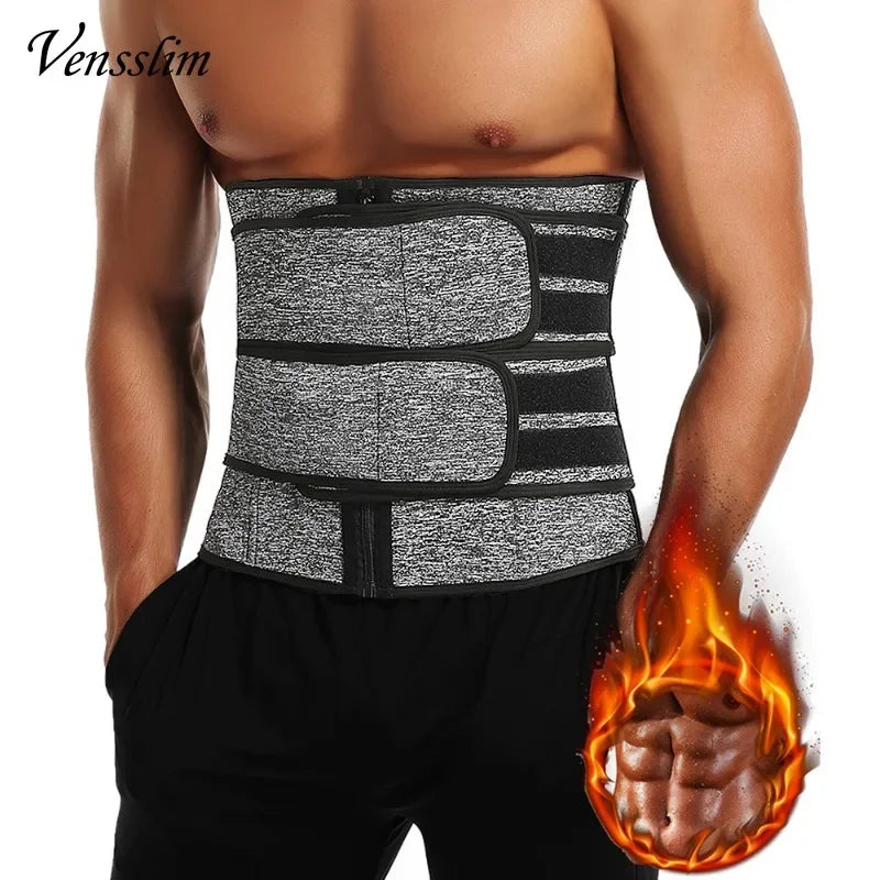 Vensslim hommes taille formateur corps Shapers minceur ceinture gaine perte de poids ventre Cinchers entraînement tondeuse Corset Sauna sueur sangle