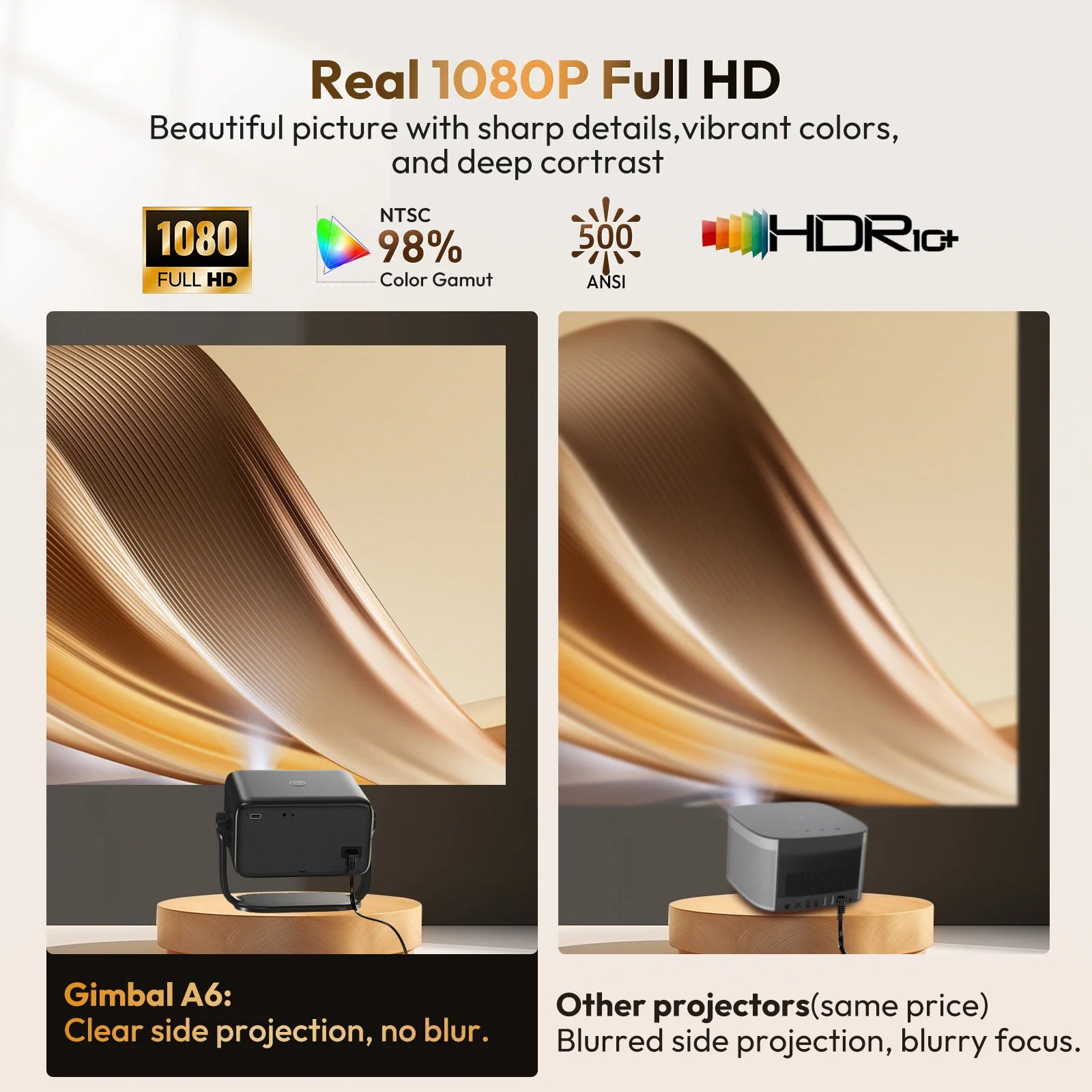 XGODY 4K projecteur natif 1080P mise au point automatique WiFi6 18000 lumens Android projecteur HD Home cinéma pour la maison
