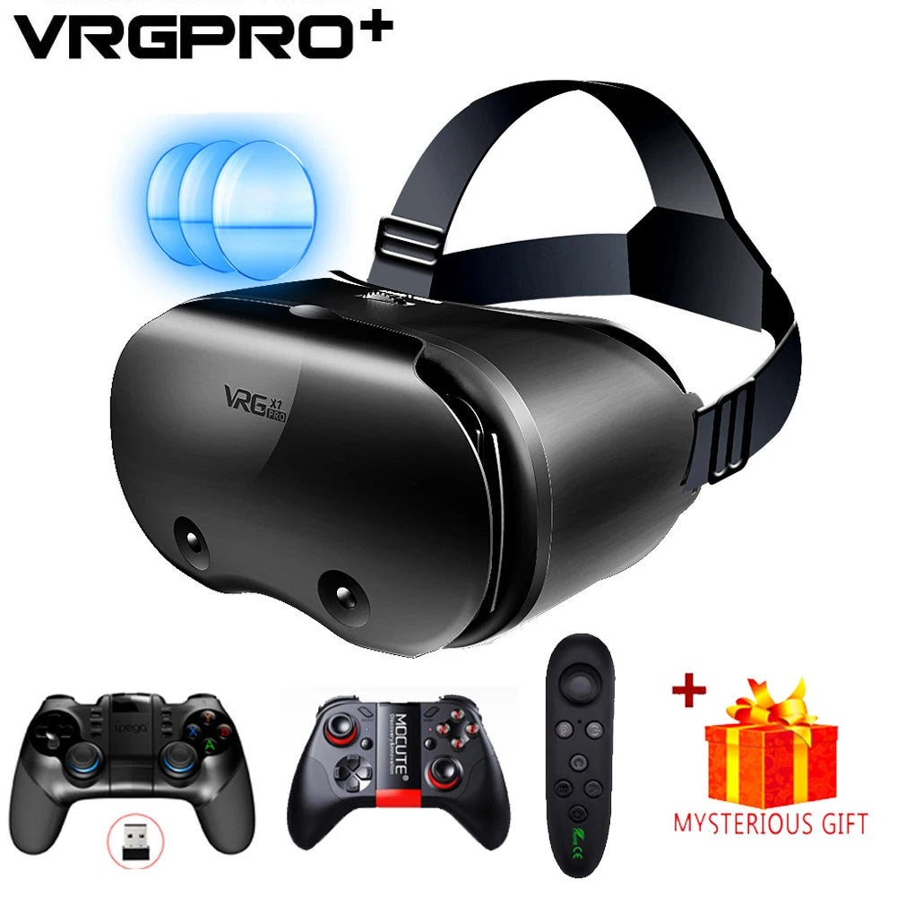 Lunettes de réalité virtuelle 3D VR pour iPhone Android Smartphone téléphone portable casque casque casque avec lentilles réelles lunettes appareils