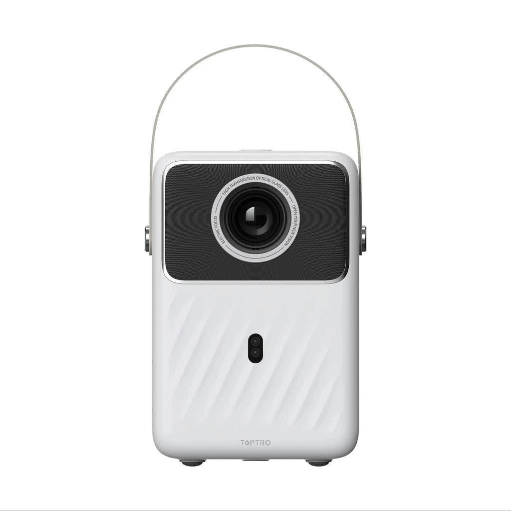 TOPTRO projecteur Android 9.0 1080P 380ANSI projecteur Portable 1280*720P Auto Keystone mise au point électrique batterie intégrée Home cinéma