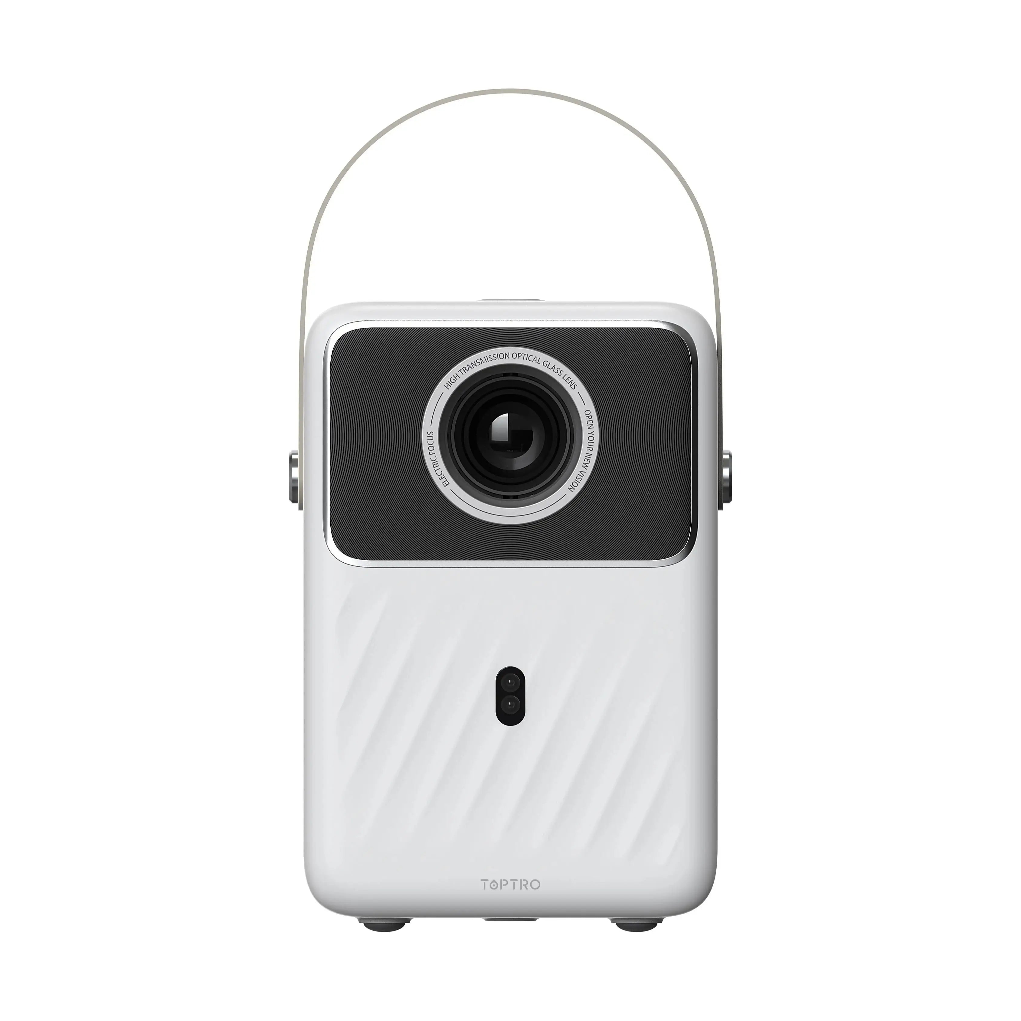 TOPTRO projecteur Android 9.0 1080P 380ANSI projecteur Portable 1280*720P Auto Keystone mise au point électrique batterie intégrée Home cinéma