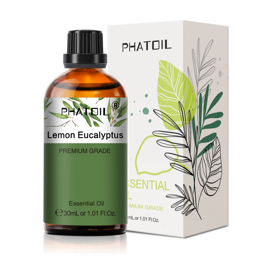 PHATOIL 1 pièces huile essentielle d'aromathérapie 30ml citron Eucalyptus lavande bergamote jasmin jiépro Rose vanille arôme huile essentielle