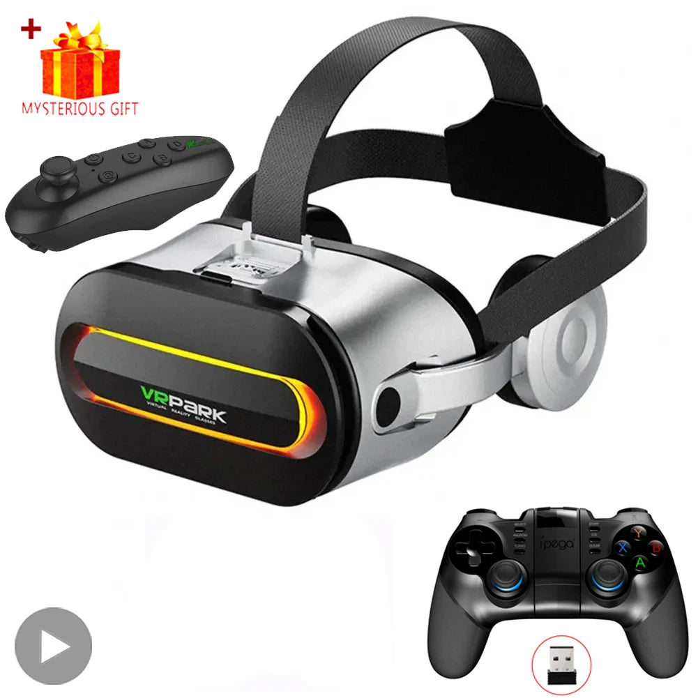 Viar 3D réalité virtuelle VR lunettes casque appareils Bluetooth casque lentilles lunettes Smartphone intelligent téléphone casque jeu Mobile